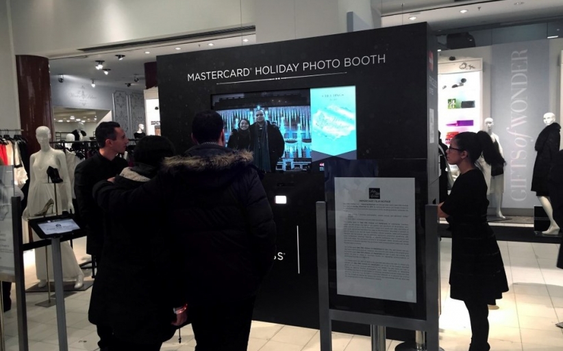 Saks holiday photobooth group
