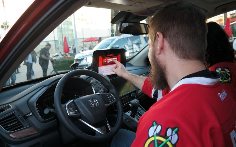 Honda allstar event tablet interaction